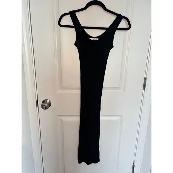 strapless open back dress The '90s Rib Dress main image 1